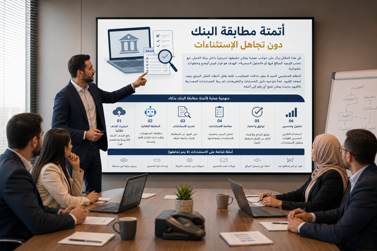 صورة تعبيرية للموضوع: أتمتة مطابقة البنك دون تجاهل الاستثناءات