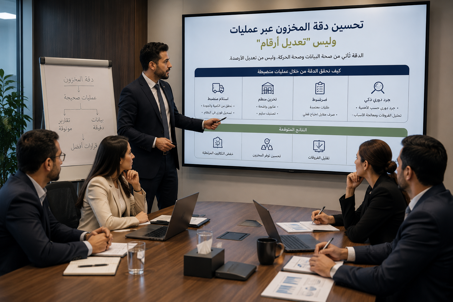 صورة تعبيرية للموضوع: تحسين دقة المخزون عبر عمليات وليس «تعديل أرقام»