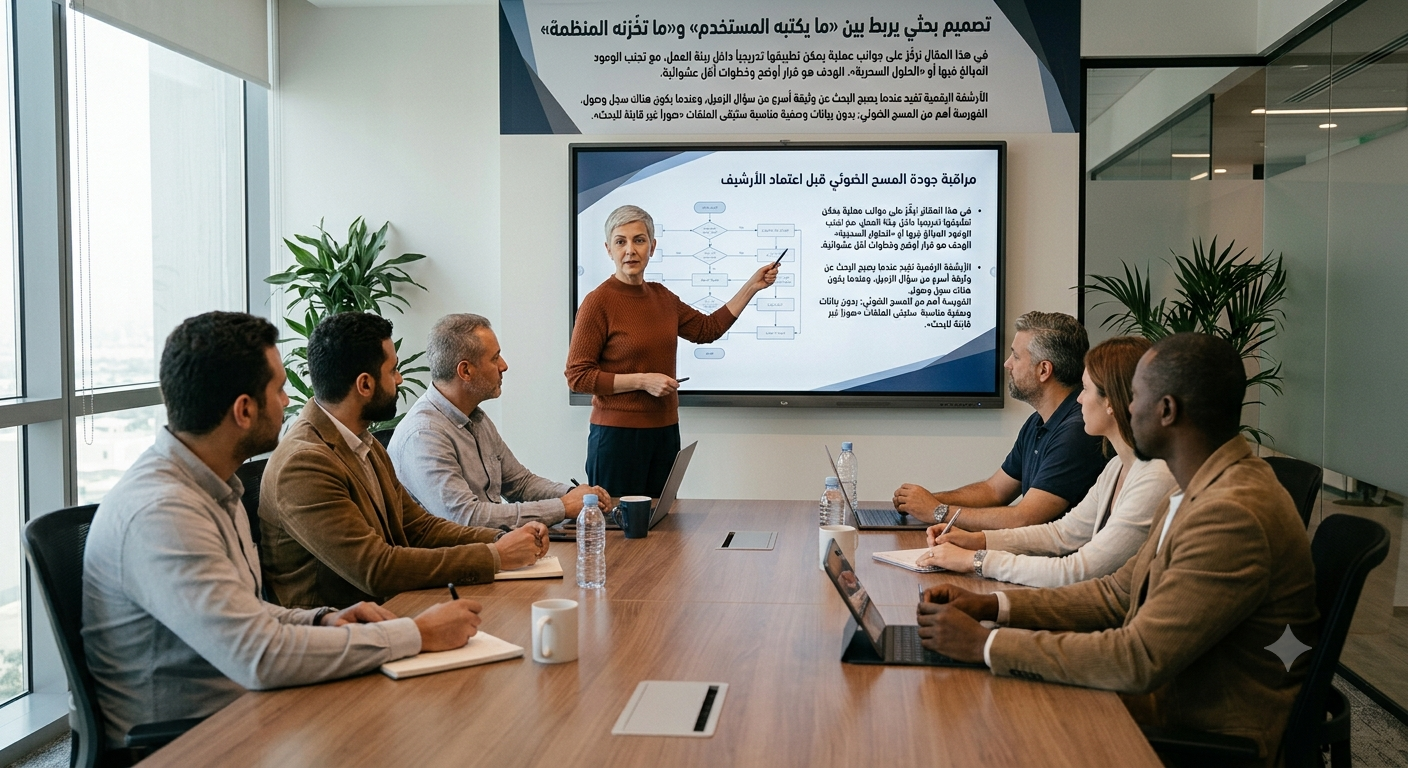صورة تعبيرية للموضوع: تصنيم بحثي يربط بين «ما يكتبه المستخدم» و«ما تخزنه المنظمة»