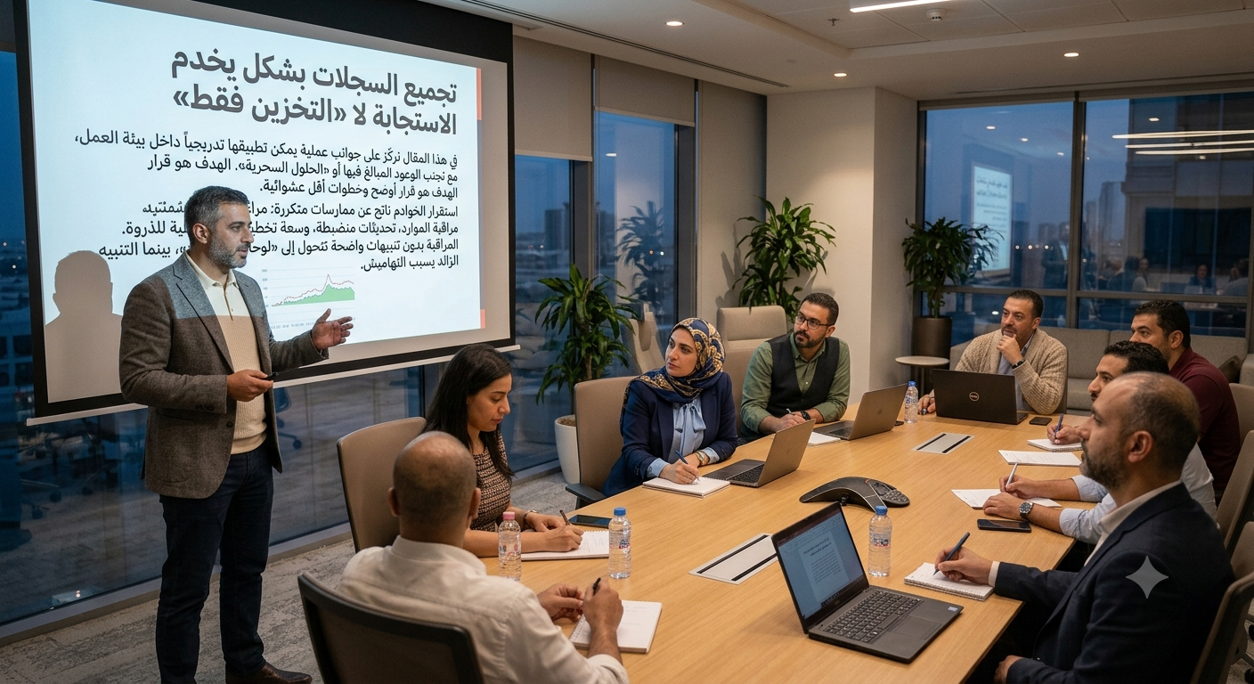 صورة تعبيرية للموضوع: تجميع السجلات بشكل يخدم الاستجابة لا «التخزين فقط»