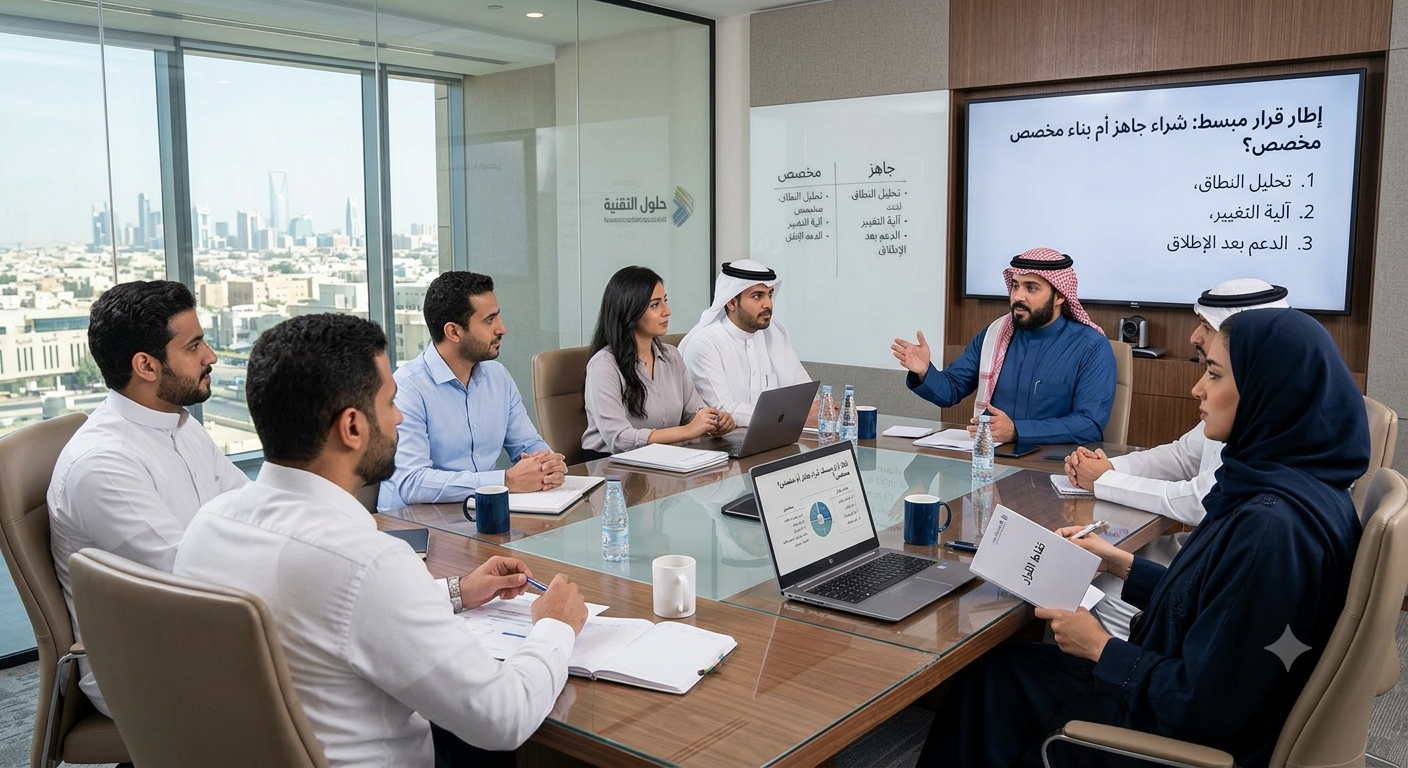 صورة تعبيرية للموضوع: إطار قرار مبسط: شراء جاهز أم بناء مخصص؟